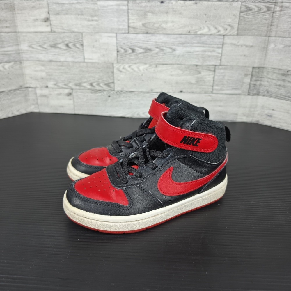 Nike Court Borough Mid 2 Leather Infant/Toddler Shoes Size 10c University